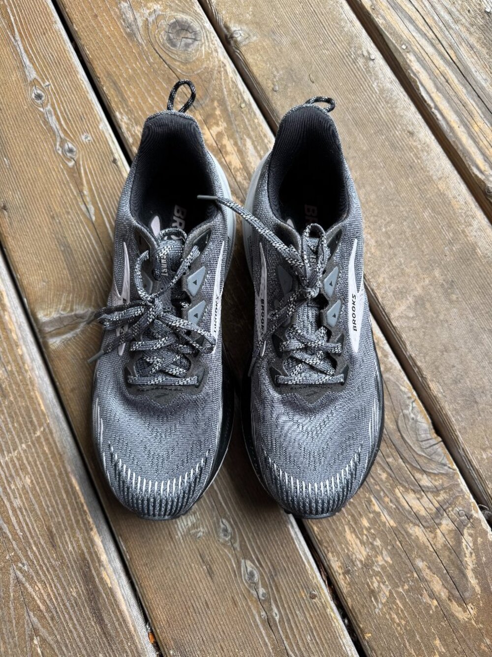 Brooks Gray/Black Ghost Trail Running Shoe in Women's 9.5B